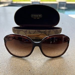 Coach tortoise shell sunglasses